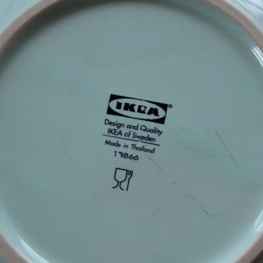 Set of 7 Discontinued Ikea Dishes Seafoam Green Strossa 10866 3 Bowls 4 Plates